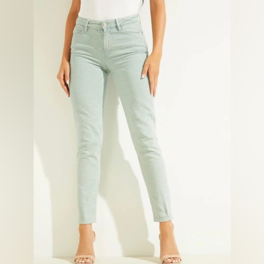Mint Green Guess Skinny Jeans